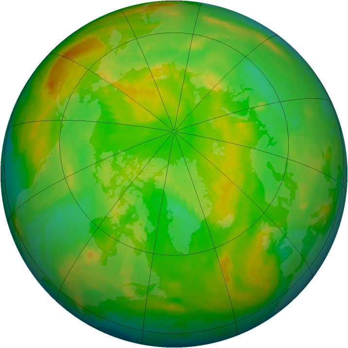 Arctic ozone map for 06 June 1997